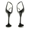 EXEUKURUC Rearview Mirrors for CBR600RR 2003 2004 2005 2006 2007 for CBR1000RR 2004 2005 2006 2007 Motorcycle Side Rearview Mirrors Motorcycle Rear View Mirrors Handlebar Bar End Mirrors view 3
