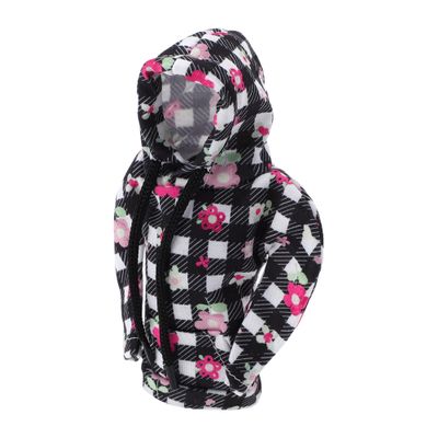 HOPESPANNER Universal 15x11.5cm/5.91"x4.53" Gear Shift Knob Cover Decoration Stick Shifting Handle Protector Polyester 1 Pc Hoodie Style Black White Pink
