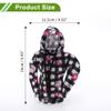 HOPESPANNER Universal 15x11.5cm/5.91"x4.53" Gear Shift Knob Cover Decoration Stick Shifting Handle Protector Polyester 1 Pc Hoodie Style Black White Pink view 4