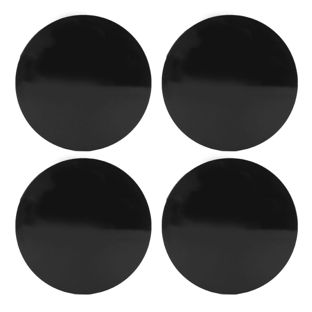 56mm 4PCS Car Wheel Center Hub Caps Black Compact Tyre Rim Hub Cap Cover Universal with Steel Ring and High Gloss, Sturdy and Stable ABS Material, Decorate Your Car