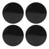 56mm 4PCS Car Wheel Center Hub Caps Black Compact Tyre Rim Hub Cap Cover Universal with Steel Ring and High Gloss, Sturdy and Stable ABS Material, Decorate Your Car view 1