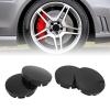 56mm 4PCS Car Wheel Center Hub Caps Black Compact Tyre Rim Hub Cap Cover Universal with Steel Ring and High Gloss, Sturdy and Stable ABS Material, Decorate Your Car view 3