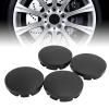 56mm 4PCS Car Wheel Center Hub Caps Black Compact Tyre Rim Hub Cap Cover Universal with Steel Ring and High Gloss, Sturdy and Stable ABS Material, Decorate Your Car view 4