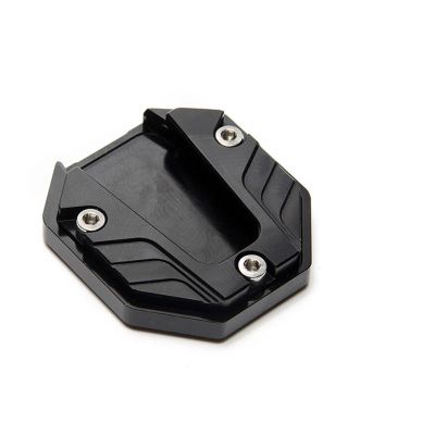 YURUNDIANZI Universal Scooter Motorcycle Bike Kickstand Extender Foot Side Stand Extension Pad Support Plate Anti-Skid Enlarged Base(Black)