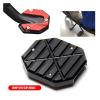 YURUNDIANZI Universal Scooter Motorcycle Bike Kickstand Extender Foot Side Stand Extension Pad Support Plate Anti-Skid Enlarged Base(Black) view 4