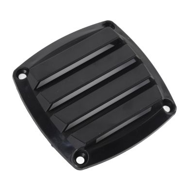 Boat Louvered Flush Plastic Thru Vent Easy Installation Optimal Airflow RV Marine (Black)