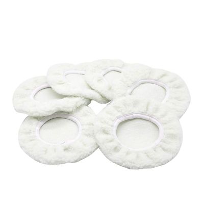 Polishing Bonnet Buffer Pad Microfiber Bonnet Car Polisher Pad Woollen Waxing Pad for Car Paint Care 5-6 Inch for Orbital Sander