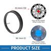 A ABSOPRO Car Wheel Hub Centric Rings Durable OD 63.4mm to ID 58.1mm Wheels Center Shaft Shock Absorbing Hubrings Polycarbonate Black 4 Pcs view 3