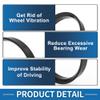 A ABSOPRO Car Wheel Hub Centric Rings Durable OD 63.4mm to ID 58.1mm Wheels Center Shaft Shock Absorbing Hubrings Polycarbonate Black 4 Pcs view 4