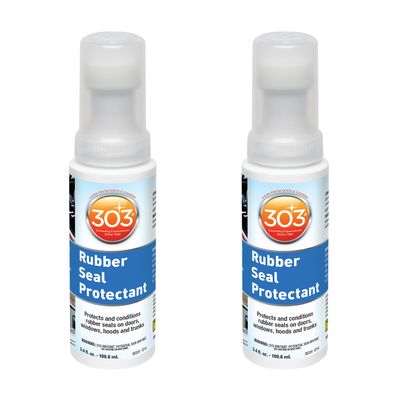 303 Products Rubber Seal Protectant Windows, Hoods, Trunks, Rejuvenates Color & Flexibility of Old & Dry Seals, Weatherproofing & UV Protection, 3.4 fl.oz (Pack of 2)