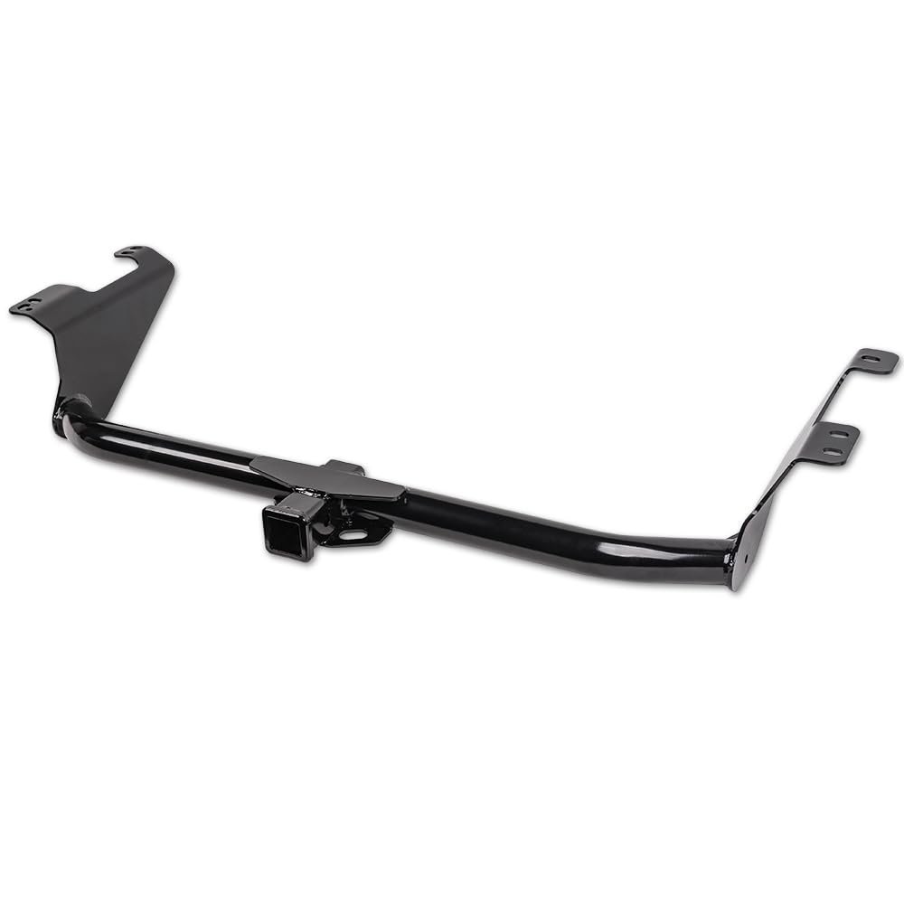 Class 3 III Black 2" Receiver Tube Rear Bumper Trailer Tow Hitch Towing Mount Compatible with 2017-2026 Chrysler Pacifica / 2020-2026 Voyager / 2024-2026 Grand Caravan
