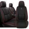 Arazi Front Car Seat Covers for Chevy Monte Carlo 1998-2007,Black&Red Line view 1