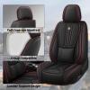 Arazi Front Car Seat Covers for Chevy Monte Carlo 1998-2007,Black&Red Line view 4