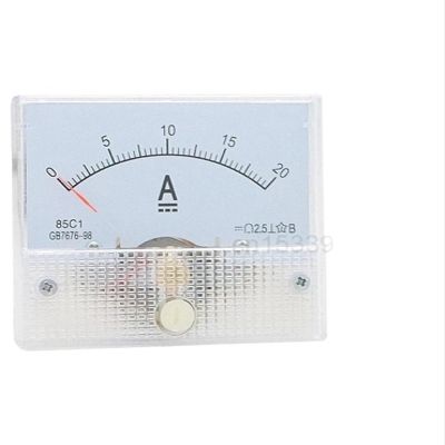 85C1 DC Ammeter Analog Current Meter Panel Mechanical Pointer Type 1A 5A 10A 20A 30A 50A 75A 100A 150A 200A 250A 300A 400A 500A(1A)