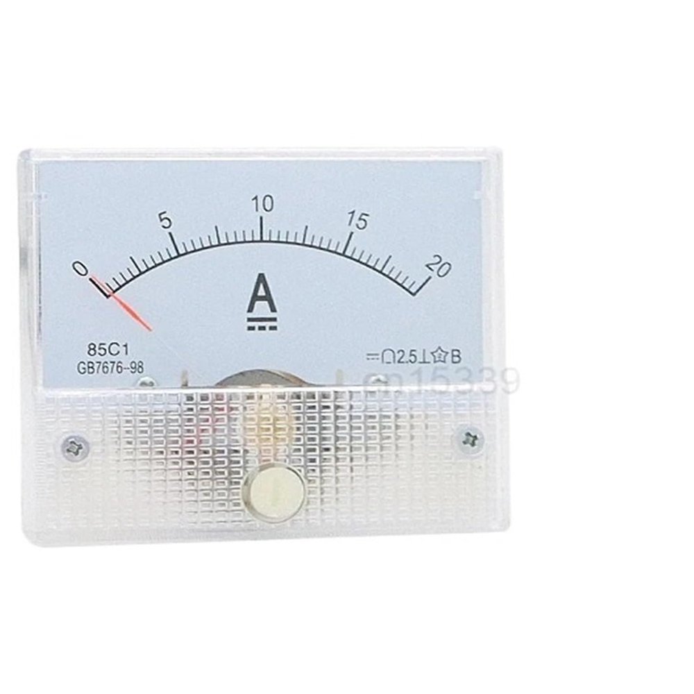 85C1 DC Ammeter Analog Current Meter Panel Mechanical Pointer Type 1A 5A 10A 20A 30A 50A 75A 100A 150A 200A 250A 300A 400A 500A(1A)