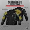 J.A.G. JAG Touring Motorcycle Armor Jacket for Men, Dual Sports Water Resistant Adventure Riding Jacket with Cordura Fabric & CE Armor Impact Protection view 2