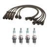 Wire Set 7mm & 4 Iridium Power Spark Plugs .044 Kit For Geo Tracker 1.6 L4 view 1
