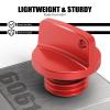 NICECNC Oil Filler Plug Cap M20 Red Compatible with Honda CBR600RR 2013-2016,CNC-machined,Billet 6061 Aluminum,See Fitment view 2