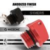 NICECNC Oil Filler Plug Cap M20 Red Compatible with Honda CBR600RR 2013-2016,CNC-machined,Billet 6061 Aluminum,See Fitment view 3