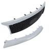 munirater Front Upper Grille Lower Bumper Grill Trim Chrome Camera Hole Replacement for QX80 2015 2016 2017 view 3