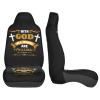 with God All Things are Possible Car Seat Covers Seats 2 Piece Universal Fit Automotive Funny Cute Front Seat Covers for Women Men Easy to Install for Car Auto Trucks SUV view 4