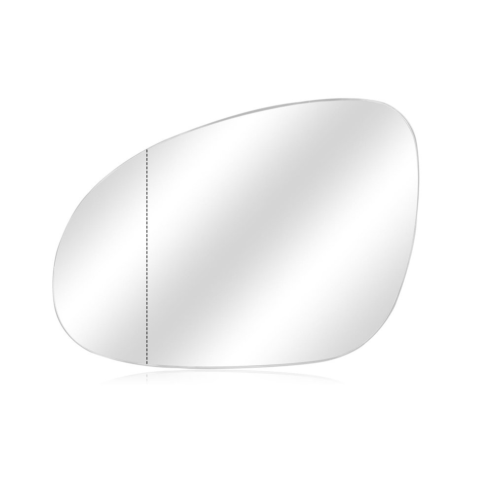 Driver Left Side Heated Mirror Glass Replacement for VW Jetta Rabbit Passat GTI E0s R32, Side Mirror Glass With Rear Holder