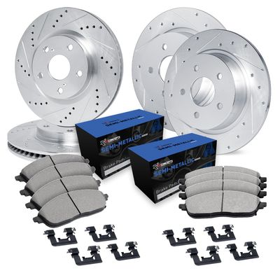 R1 Concepts Front and Rear Brake Kit Fits 2005-2010 Scion tC