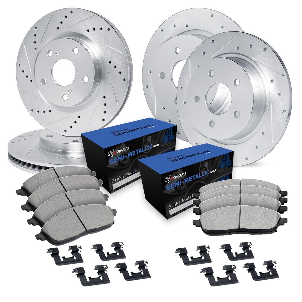 R1 Concepts Front and Rear Brake Kit Fits 2005-2010 Scion tC