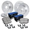 R1 Concepts Front and Rear Brake Kit Fits 2005-2010 Scion tC view 1