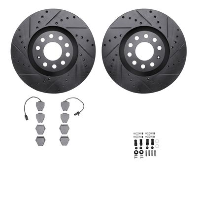 R1 Concepts Front Brake Kit Fits 1999-2001 Audi A6; 2000-2002 Audi S4