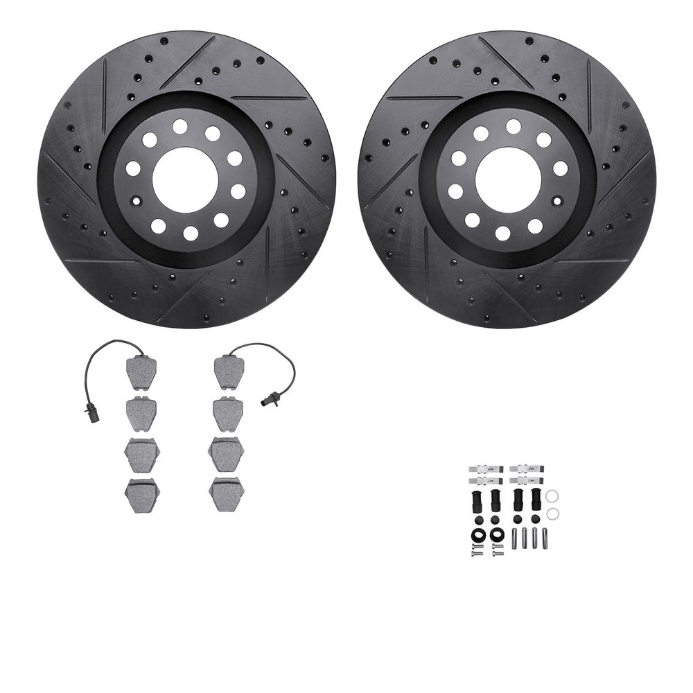 R1 Concepts Front Brake Kit Fits 1999-2001 Audi A6; 2000-2002 Audi S4