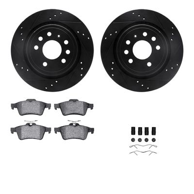 R1 Concepts Rear Brake Kit Fits 2003-2011 Saab 9-3