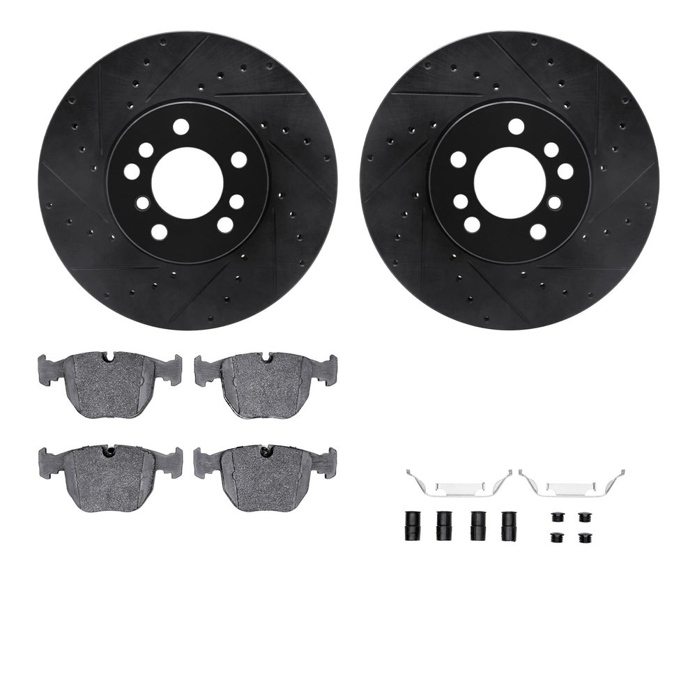 R1 Concepts Front Brake Kit Fits 2000-2006 BMW X5