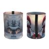 LNNIUK Merry Christmas Cute Snowman 1 Print Car Trash Can, Foldable Hanging Car Garbage Can,Car Storage Bag Organizer for Camping view 2