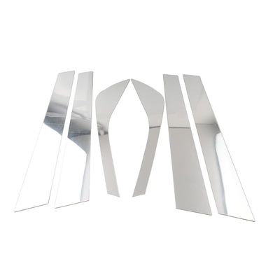 Bacar Door Window Pillar Post Trim Cover Decal Silver PC Plastic for Range Rover HSE 02-12 Car 6pcs