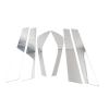 Bacar Door Window Pillar Post Trim Cover Decal Silver PC Plastic for Range Rover HSE 02-12 Car 6pcs view 1