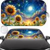 Windshield Sun Shade, Car Sun Shade Windshield, Reflector Sunshade Offers Ultimate Protection for Car Interior, Reflective Polyester Blocks Heat for Sedans, Mini SUVs, Hatchbacks - 57 x 31.5 inches view 1
