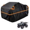 210D 4 Wheeler Cover Compatible with Arctic cat 550 Limited 2013-2015,ATV Cover Waterproof, All-Weather Quad Cover, Wind, dust,rain and Snowproof, Wish Storage Bag(Black Orange) view 1