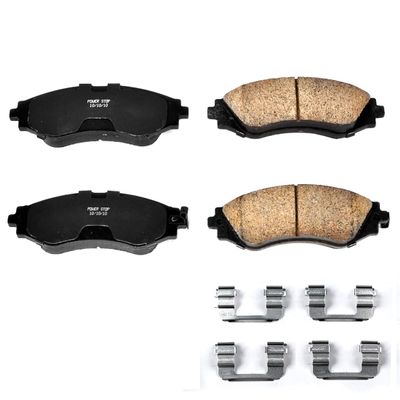 Front Ceramic Brake Pads with Hardware Kit for Chevrolet Spark