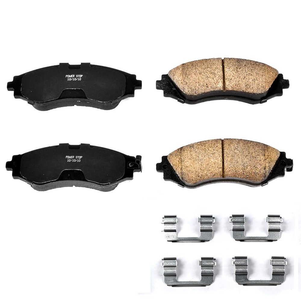 Front Ceramic Brake Pads with Hardware Kit for Chevrolet Spark