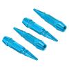 PATIKIL Spiked Shape Tire Valve Stem Caps Aluminum Alloy 60MM Sky Blue 4Pcs view 1