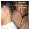 EQALIMVEL Car Pillow Car Headrest Pillow Set Sewing Leather Lumbar Waist Support Memory Foam Fit for Seat Neck Protctive Cushion Accessories Car Neck Pillow(B) view 2