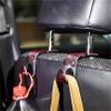 AKEIE Bling Bling Storage Hooks Car Interior Accessories for Hanging Bags, Preventing Toppling and Leaking,Red view 2