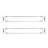 RV Shower Corner Storage Bar for 2pcs Adjustable Stainless Steel Adhesive 12.5 to 22.5in RV Refrigerator Shelves Bar for Trailer Yacht view 2