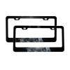 Foruidea Guitar in Water On Black Matte Aluminum License Plate Frame with Black Screw Caps2pcs 2 Holes Black Licenses Plates Frames,Car Licenses Plate Covers Holders for Us Vehicles/Women/Men view 2