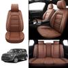 PACKMACH Seat Covers for Kia Soul 2010-2025 | 5-Seats Leather Seat Covers, Easy to Install Automotive Seat Covers Full Set (Full Set, Coffee) view 2