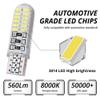 JRQLOV T10 3014 24SMD W5W LED Silicone 12V Waterproof 194 168 Super Bright 8000K White Car Light Bulbs for Reading Lights Front Lights Indicator Stop Lights Panel Light License Plate Lights view 3