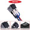 MKBKLLJY 1Pcs Momentary Motor Polarity Reverse Rocker Switch Black DC 20A 12V DPDT 6Pin 3Position (ON)-Off-(ON) 16A 250V AC/20A 125V AC Automatic Reset Switch with Jumper Wires Wiring Cap for Boat view 3