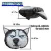 LHDOS Cute Husky Dog Car Headrest Pillow- Memory Foam Car Neck Pillow Auto Seat Cushion of Headrests for Pain Pressure Relief- Cartoon Neck Support Cushion with Adjustable Strap for Most Cars (Husky) view 2