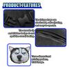 LHDOS Cute Husky Dog Car Headrest Pillow- Memory Foam Car Neck Pillow Auto Seat Cushion of Headrests for Pain Pressure Relief- Cartoon Neck Support Cushion with Adjustable Strap for Most Cars (Husky) view 4